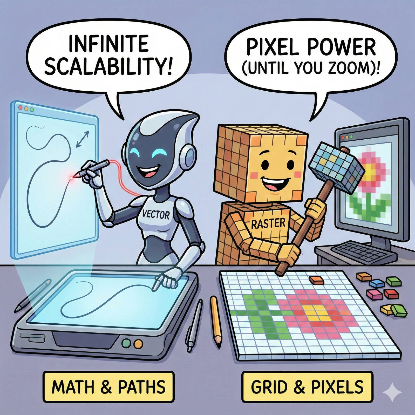 The Fuzzy Logo Mystery: Vector vs. Raster Explained